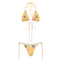 Lemon Striped Bikini Bottom