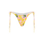Lemon Striped Bikini Bottom