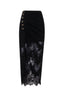Black Rosy Skirt
